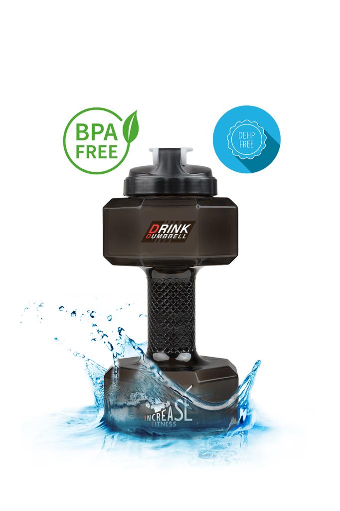 Fitness Hantel-Trinkflasche 2,2L