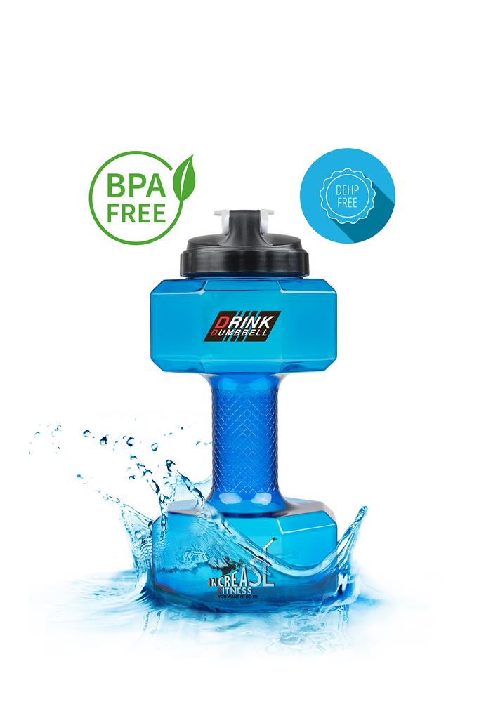 Fitness Hantel-Trinkflasche 2,2L