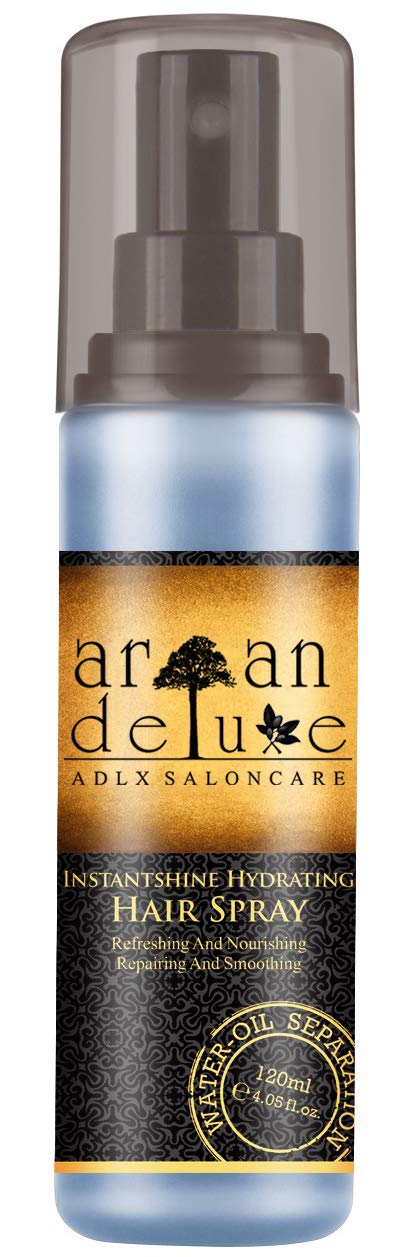 Argan Deluxe 2-Phasen-Feuchtigkeitsspray | hochwirksam entwirrende Pflegeformel für Geschmeidigkeit & Glanz