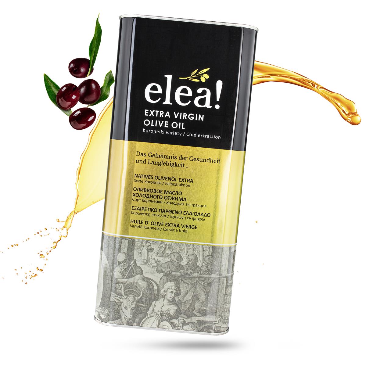 elea! Premium Olivenöl nativ extra - Koroneiki / Kaltextraktion aus Kreta