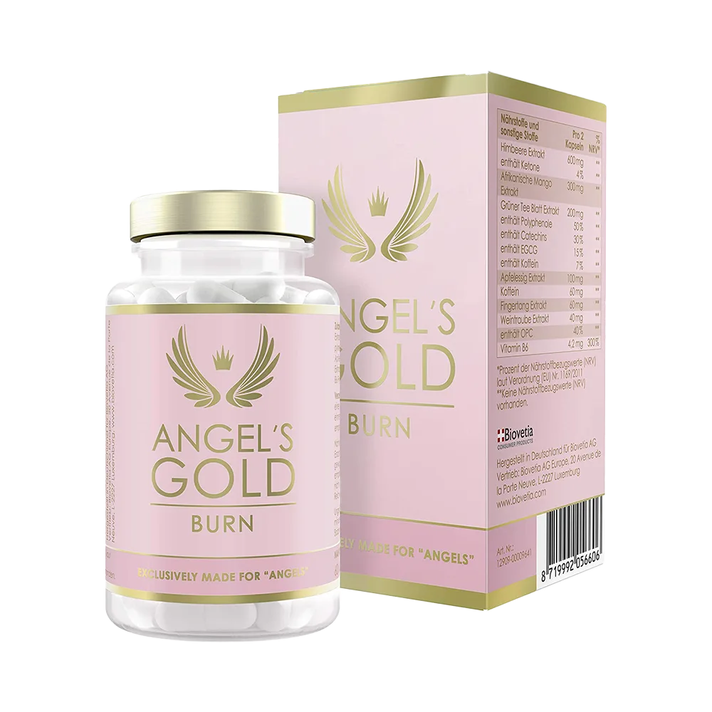 Angel's Gold™ Burn | Burner Kapseln für Frauen | schnelle exklusive Formel | natürliches Mittel