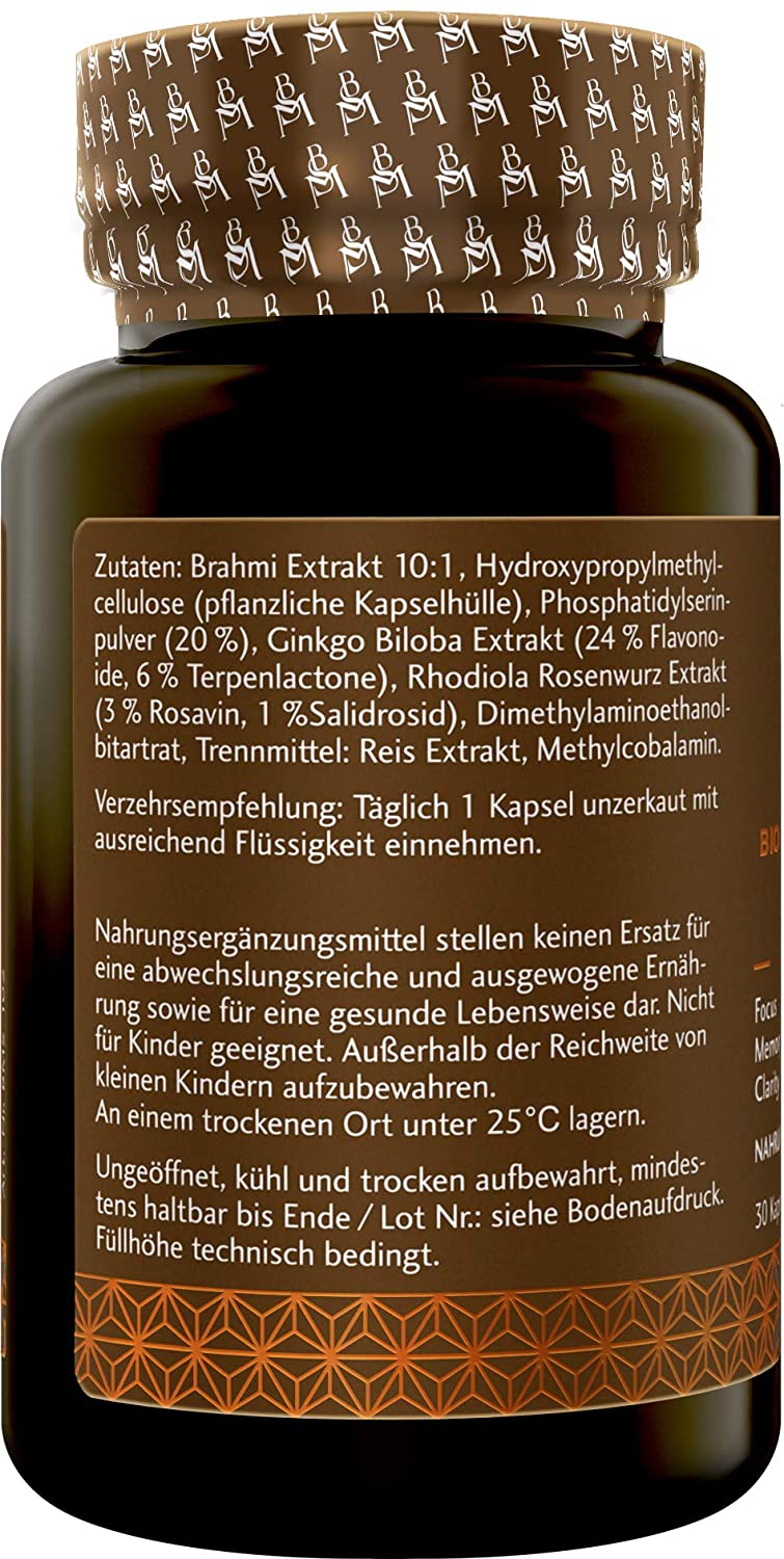 Men Select NootropX, Brain Performance Support für Ihn, Focus Memory Clarity, nur 1x täglich, 30 Kapseln