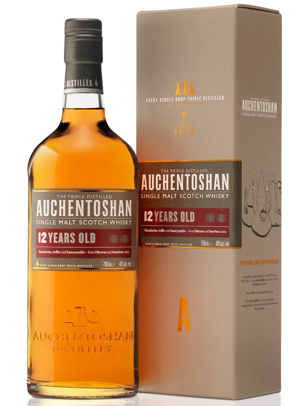Auchentoshan 12 Years Single Malt Scotch Whisky 0,7 L
