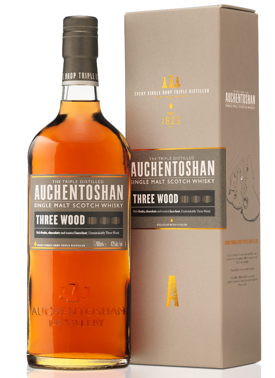 Auchentoshan Three Wood Single Malt Scotch Whisky 0,7 L