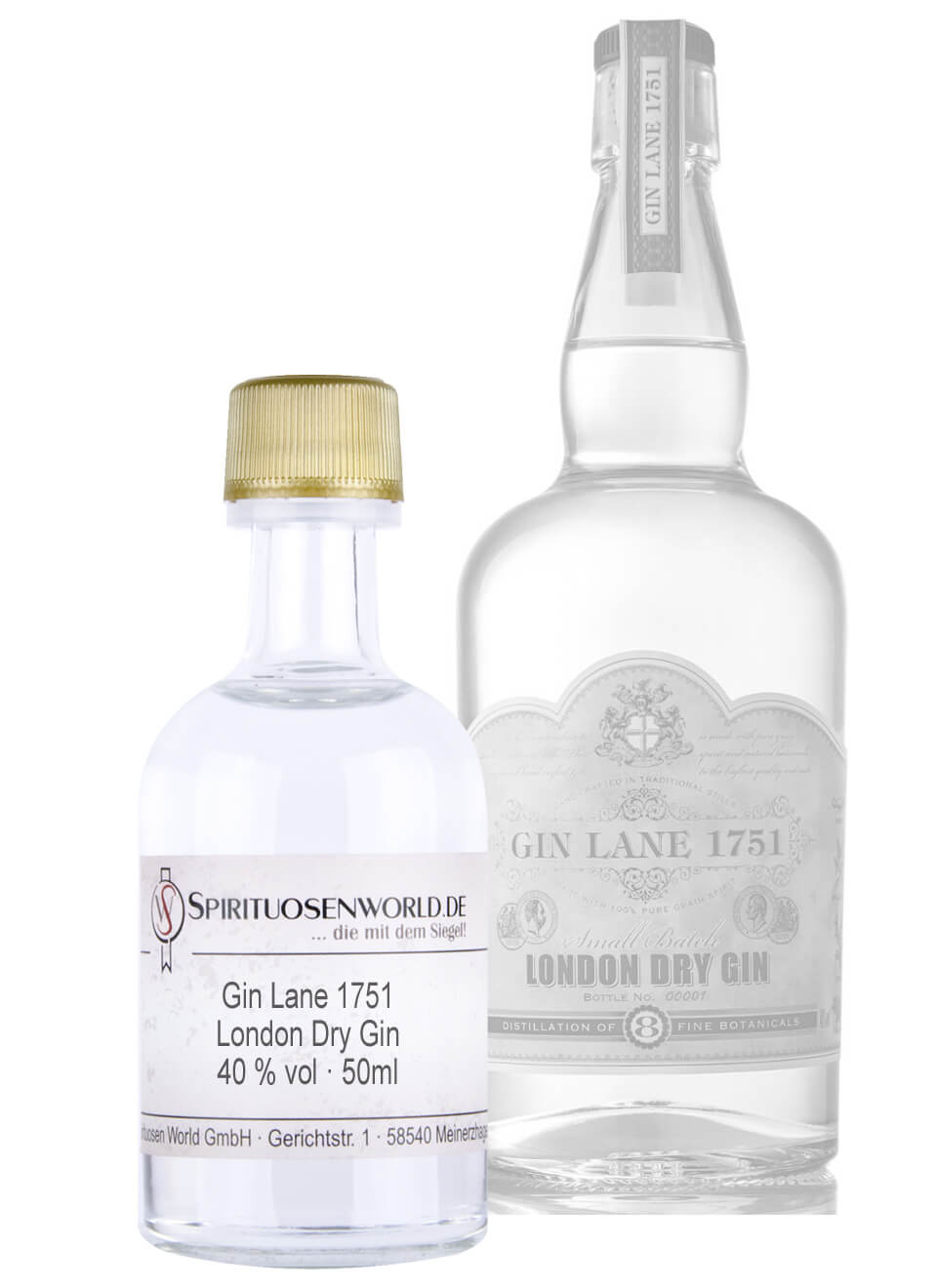 Gin Lane 1751 London Dry Gin Tastingminiatur 0,05 L