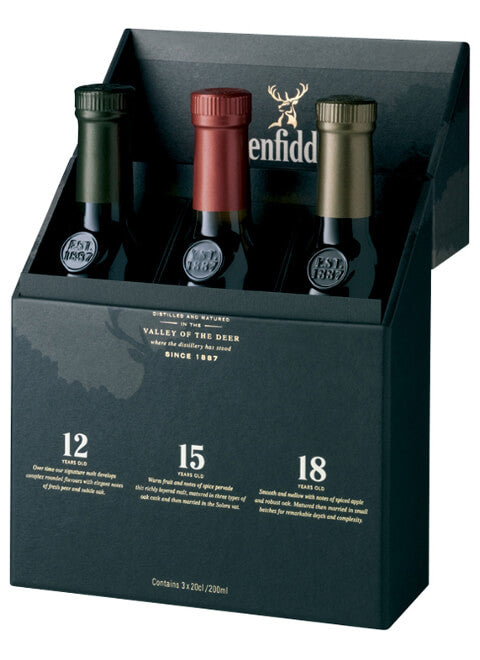 Glenfiddich MIX PACK Single Malt Scotch Whisky 0,6 L