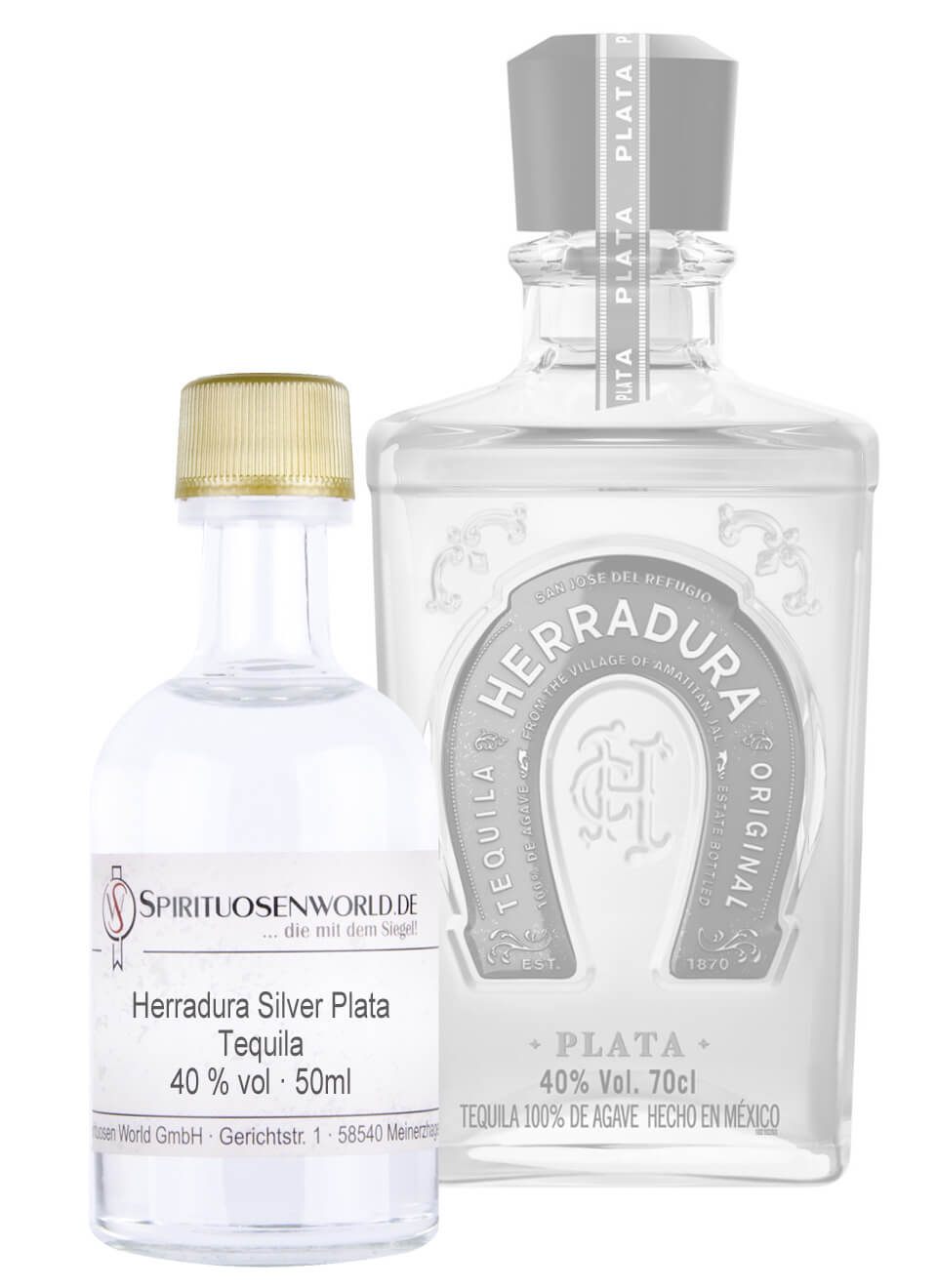 Herradura Plata Tequila Tastingminiatur 0,05 L