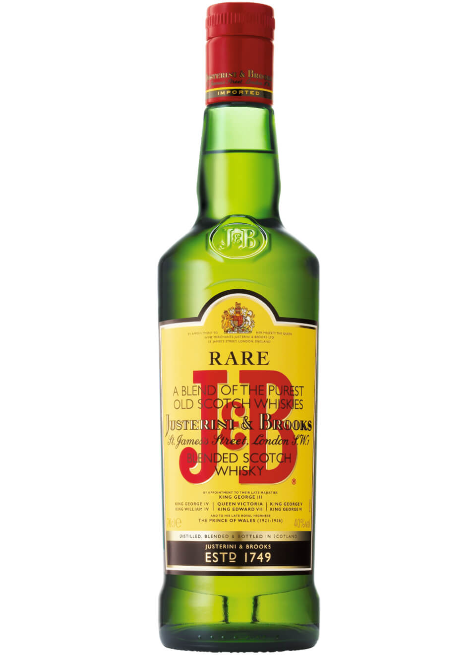 J&B Rare Blended Scotch Whisky 0,7 L