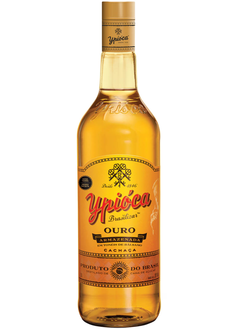 Ypioca Brasilizar Cachaça Ouro Armazenada 1 L