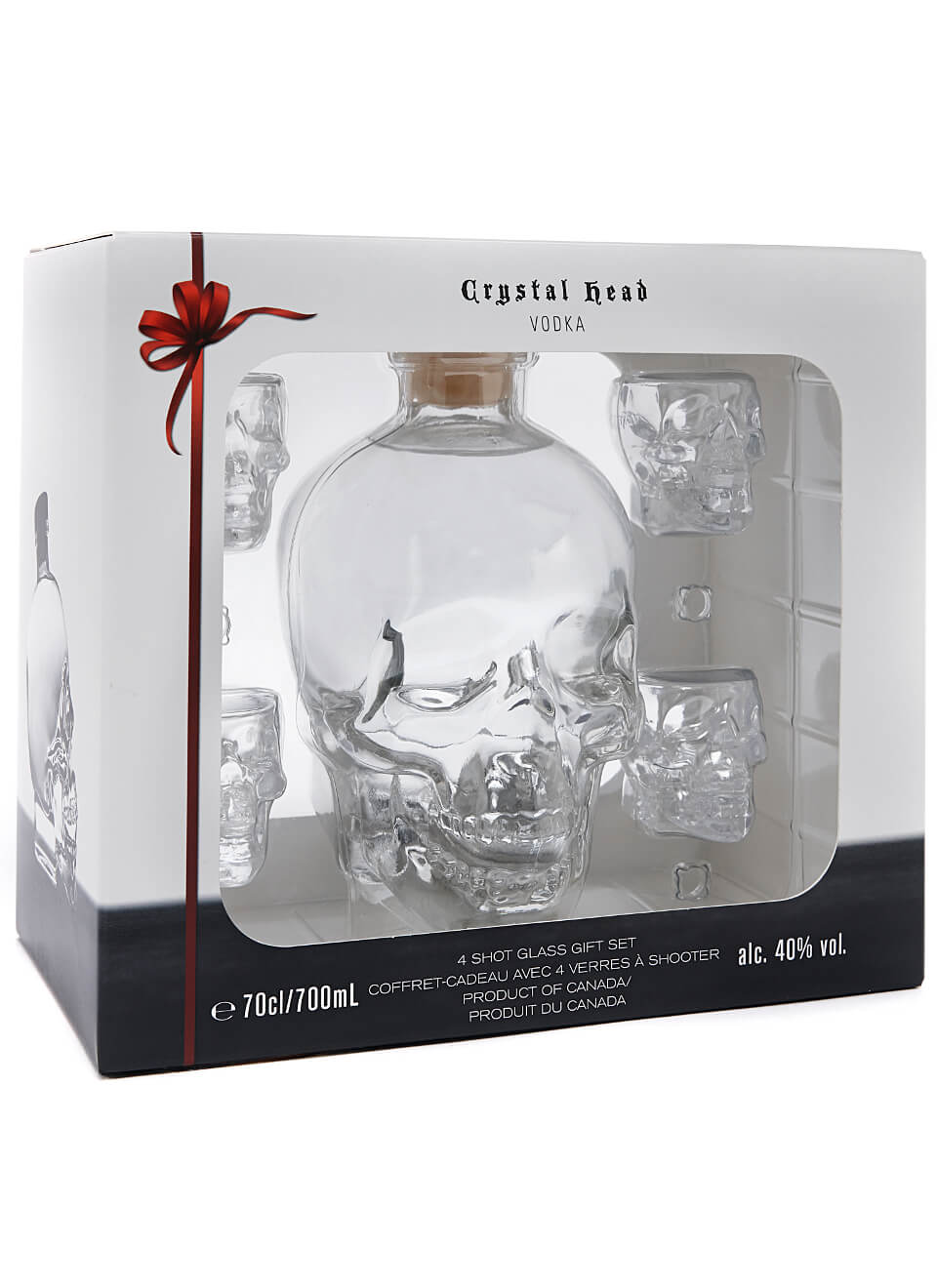 Crystal Head Vodka mit Shotgläsern 0,7 L