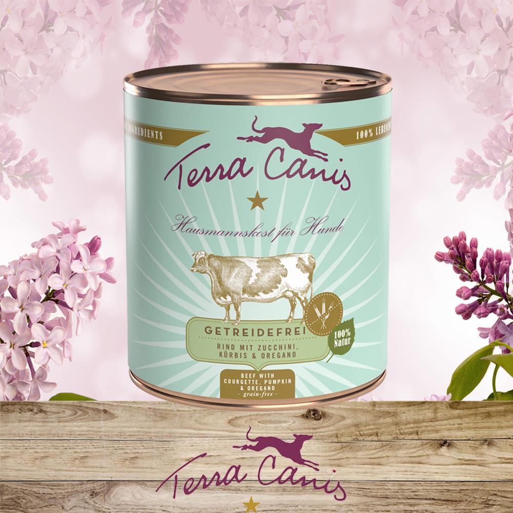 Terra Canis Rind mit Zucchini, Kürbis und Oregano 800 g
