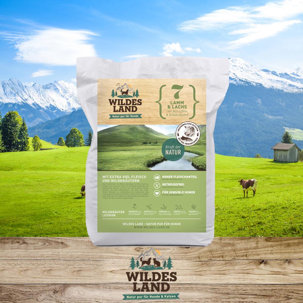 7 - Wildes Land Lamm und Lachs mit Kartoffeln