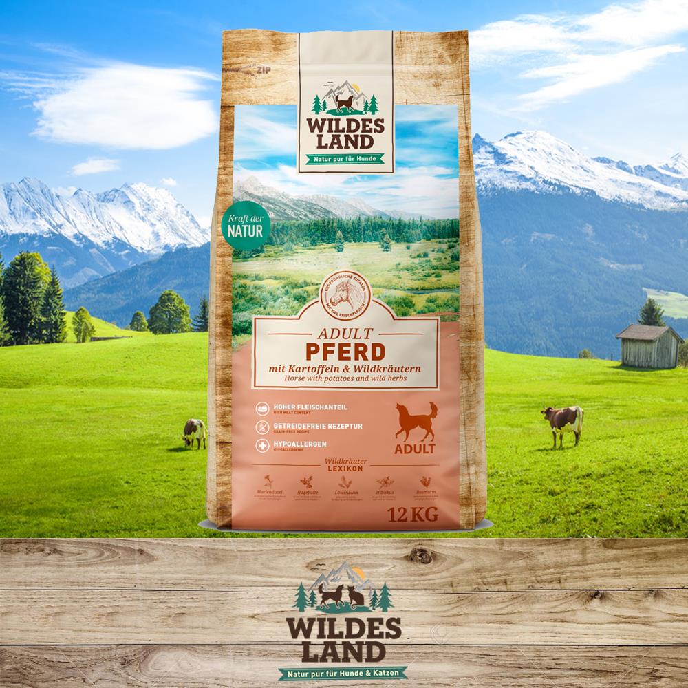 3 - Wildes Land Pferd mit Kartoffeln