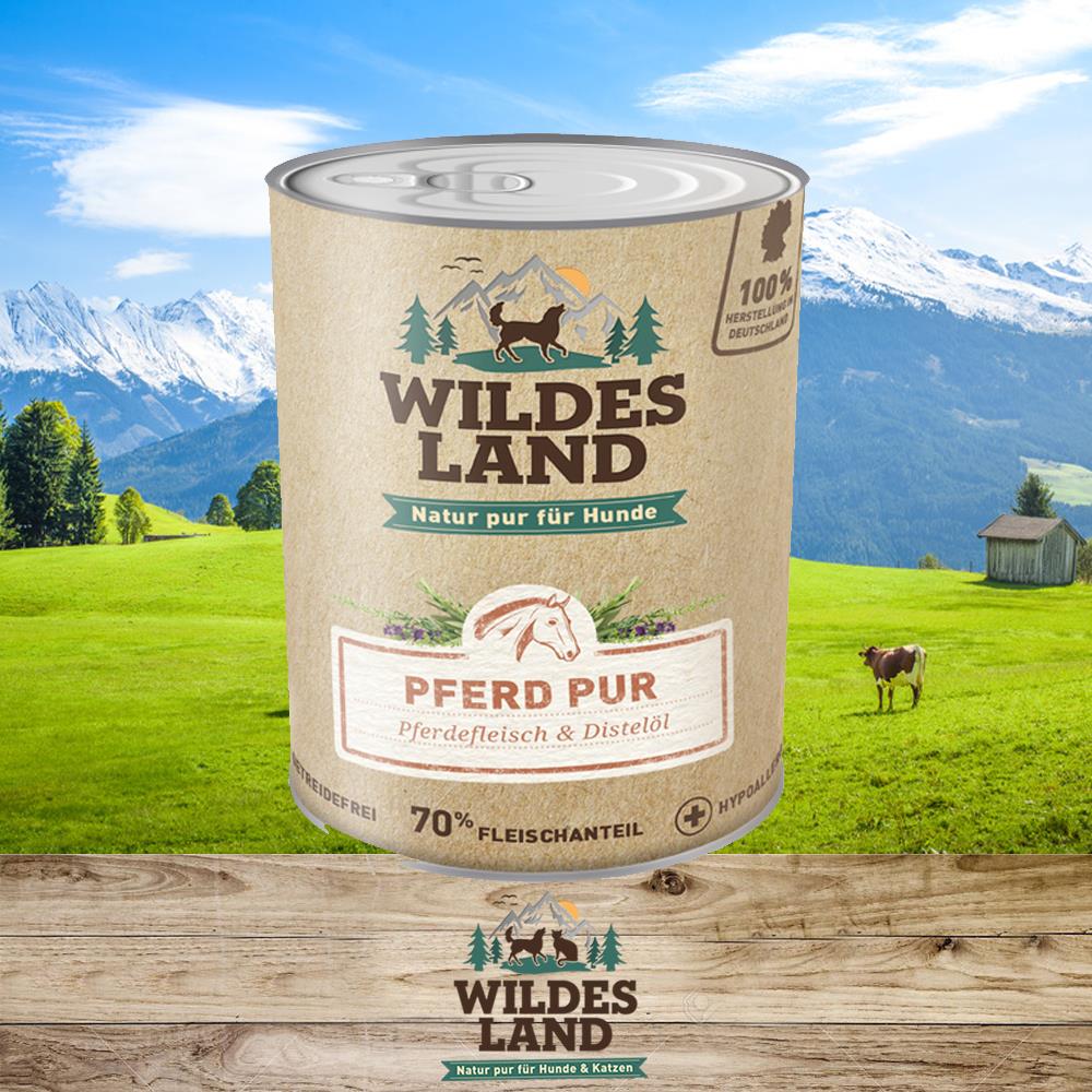 Wildes Land Pferd PUR
