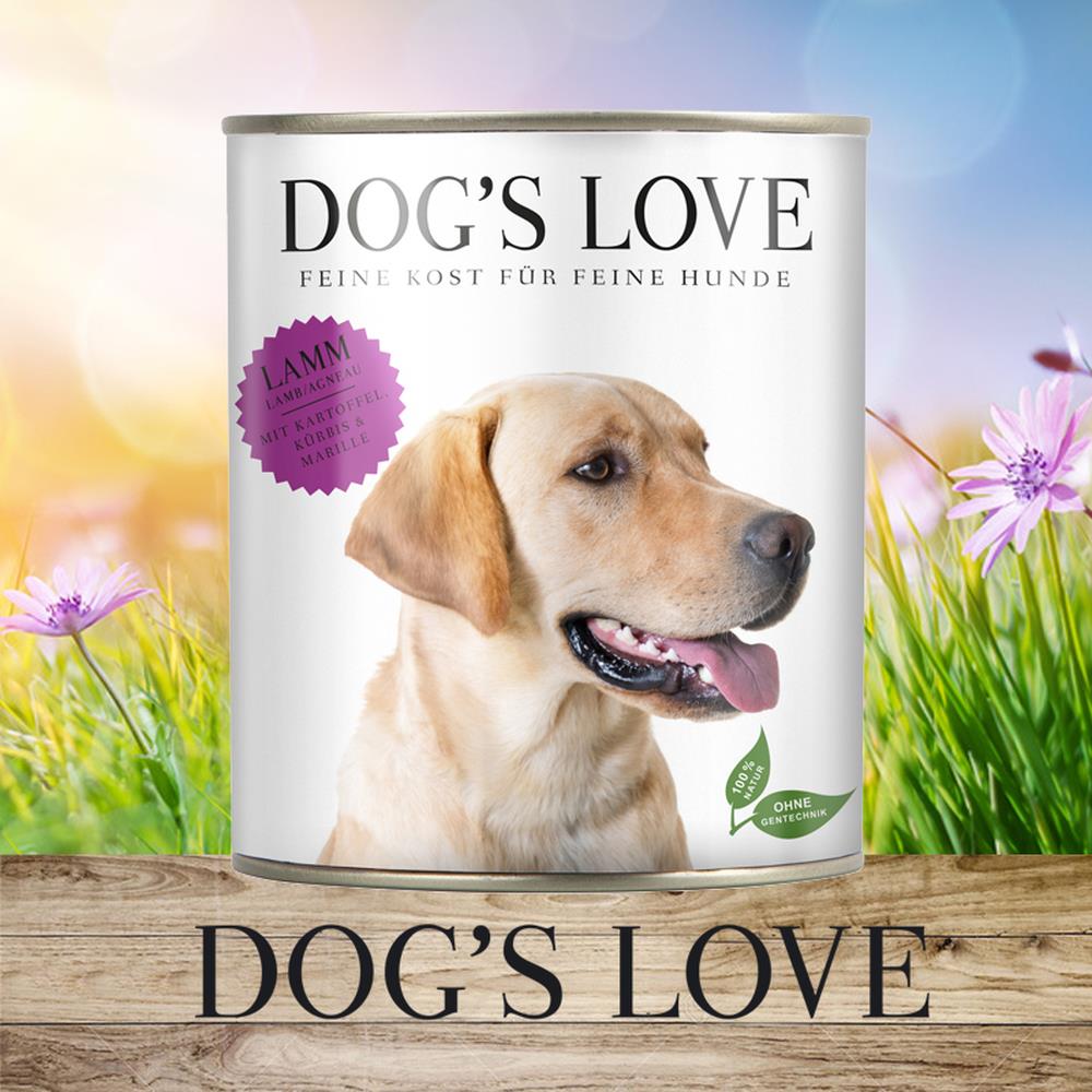 DOG'S LOVE Lamm mit Kartoffel, Kürbis & Marille