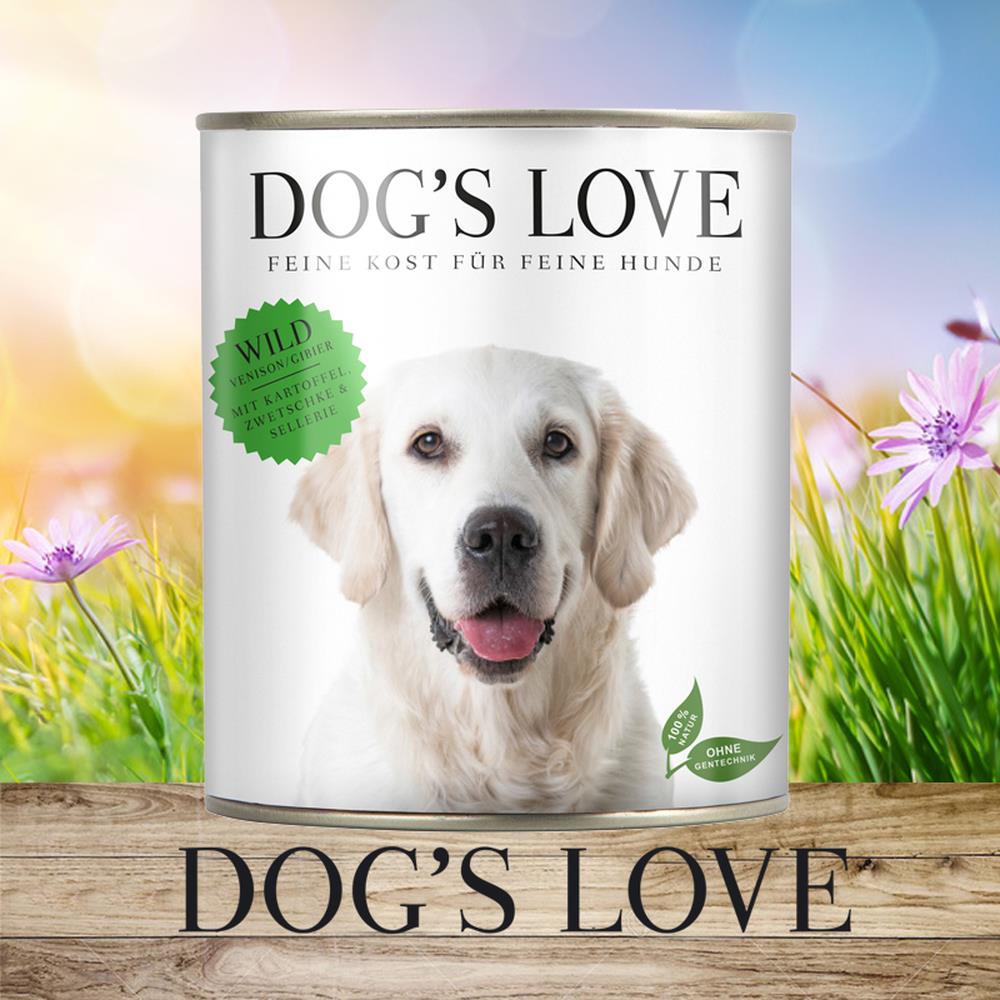 DOG'S LOVE Wild mit Kartoffel, Zwetschke, Sellerie