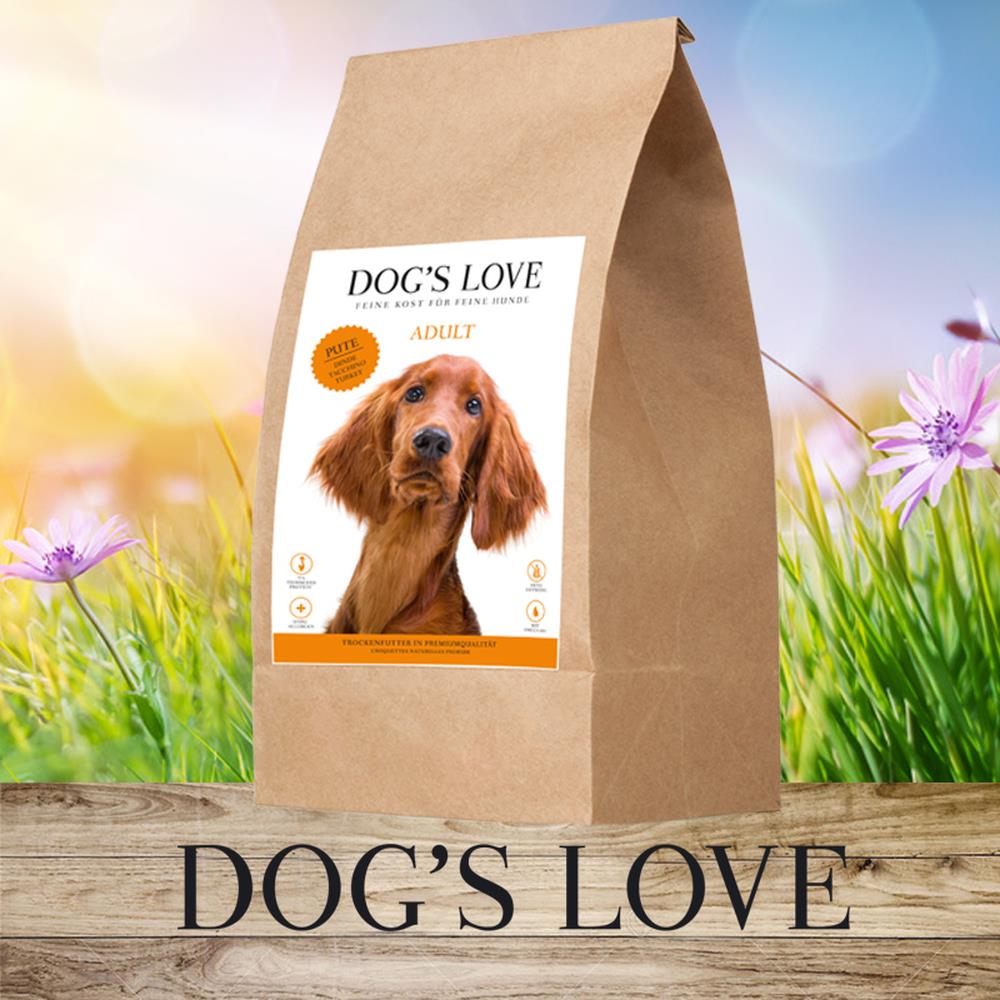 DOG'S LOVE Pute mit Süßkartoffel & Preiselbeere