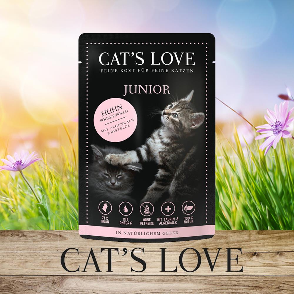 Cat´s Love Junior Huhn Pur 85 g