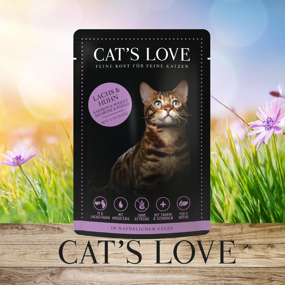 Cat´s Love Mix Lachs & Huhn 85 g