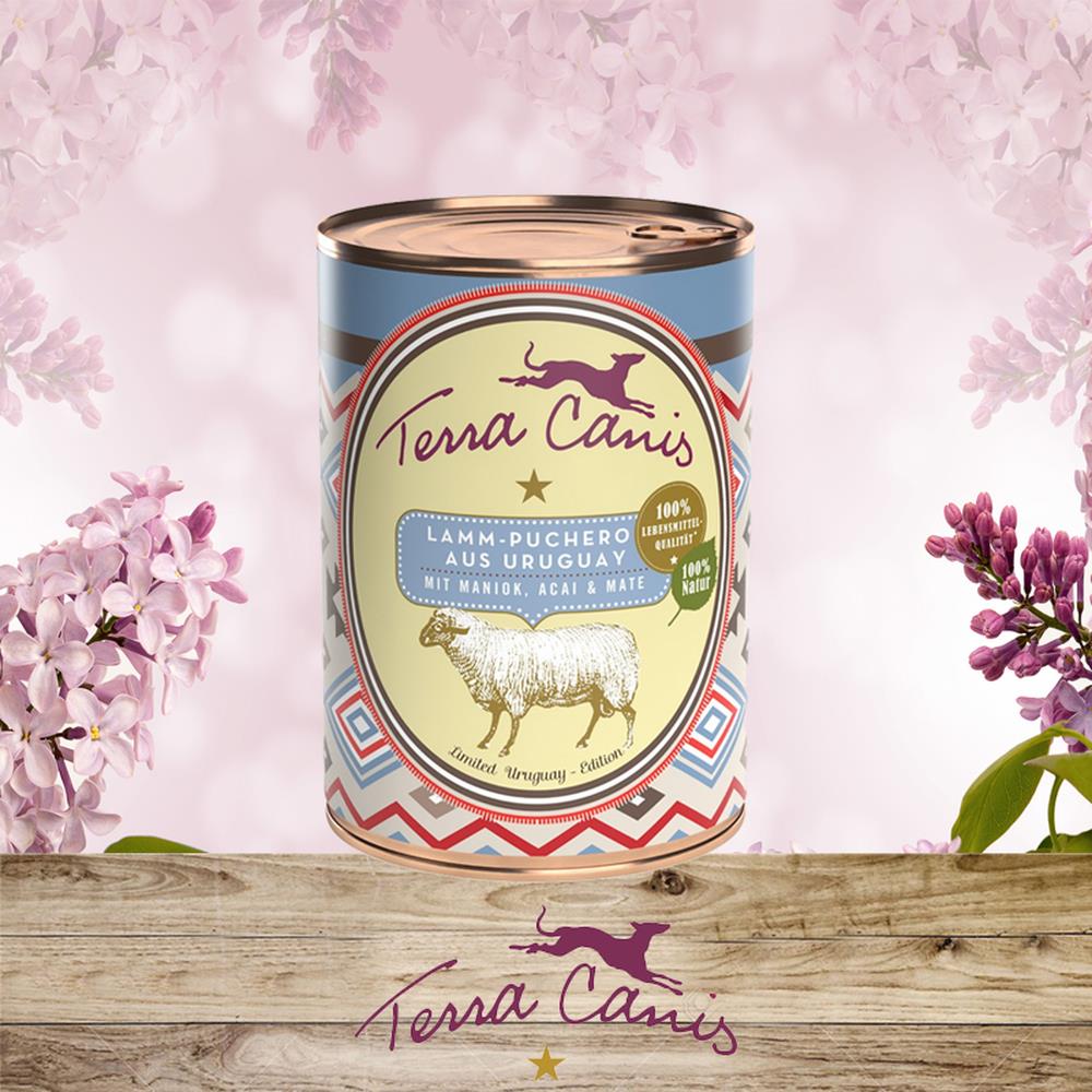 Terracanis Lamm-Puchero aus Uruguay mit Maniok, Acai und Mate 400 g