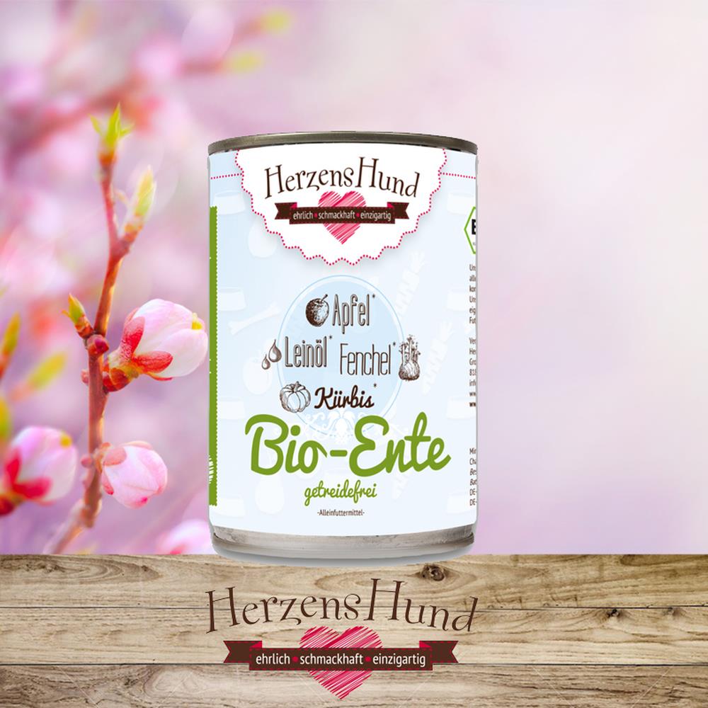 HerzensHund Bio-Ente mit Bio-Gemüse 400 g