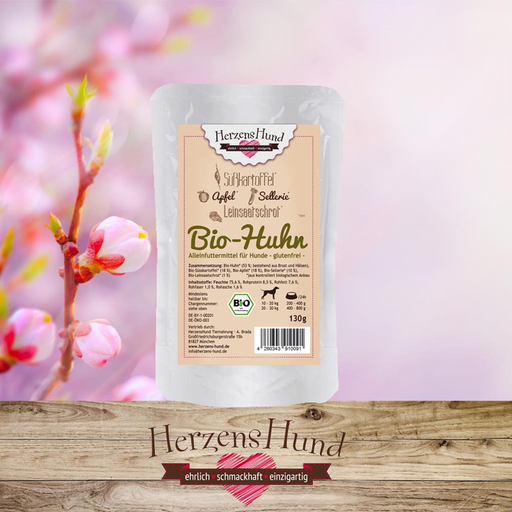 HerzensHund Huhn mit Bio-Gemüse