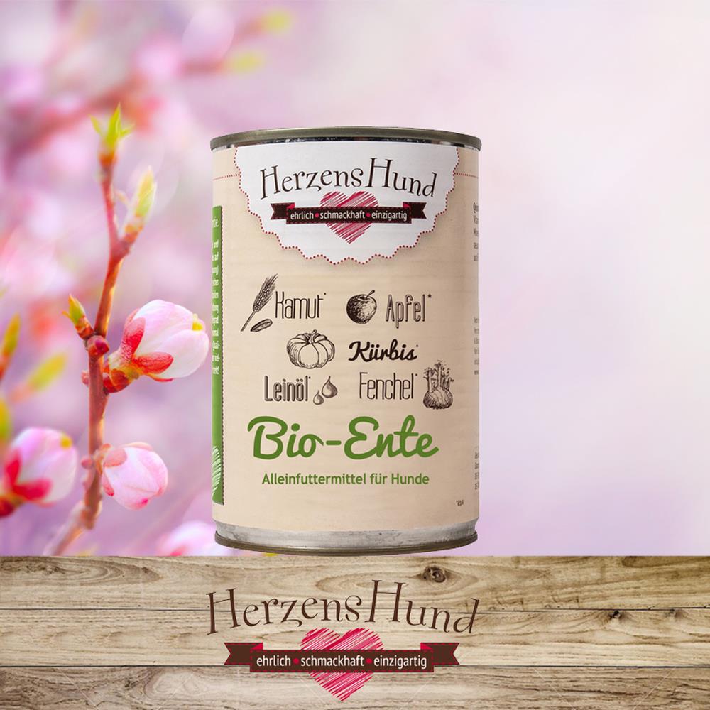 HerzensHund Bio-Ente mit Bio Gemüse