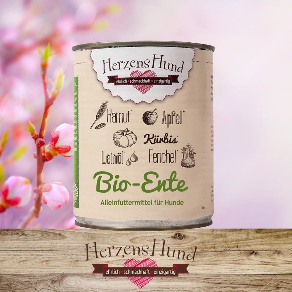 HerzensHund Bio-Ente mit Bio Gemüse