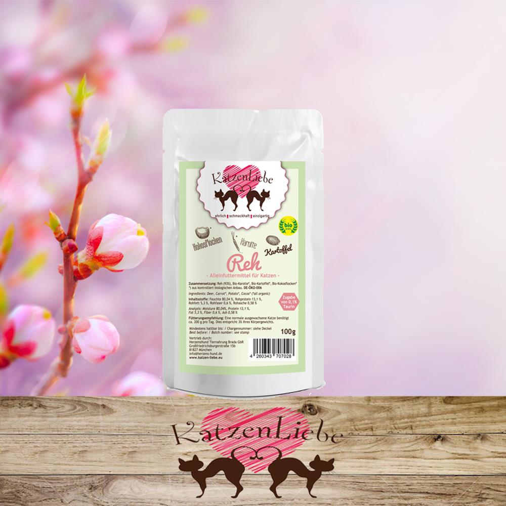 KatzenLiebe Reh mit Bio-Kartoffel 100 g