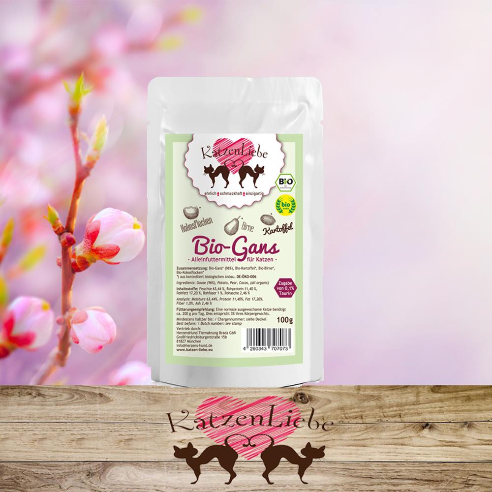 KatzenLiebe Bio-Gans mit Bio-Kartoffel 100 g
