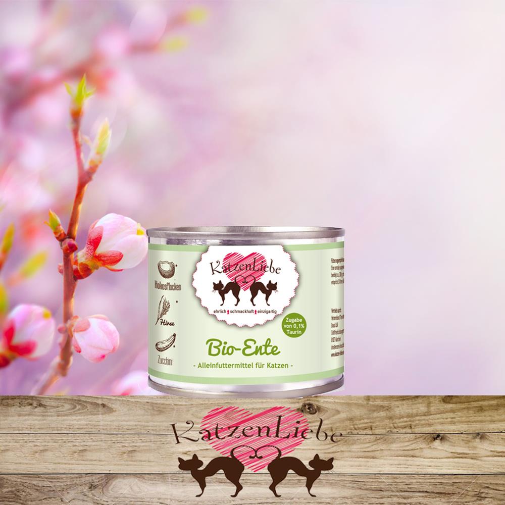 KatzenLiebe Bio-Ente mit Bio-Zucchini 200 g