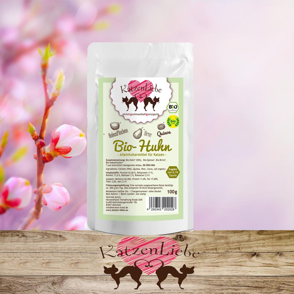 KatzenLiebe Bio-Huhn mit Bio-Quinoa 100 g