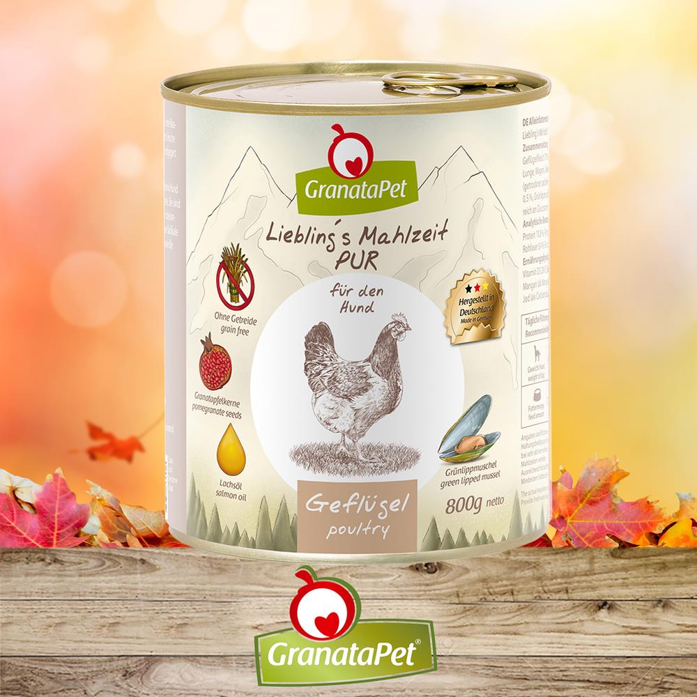 GranataPet Liebling´s Mahlzeit - Geflügel Pur 800 g