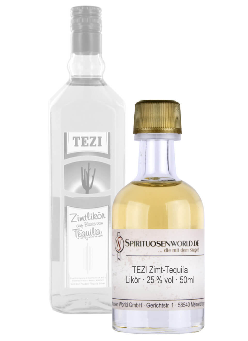 TEZI Zimt-Tequila Tastingminiatur 0,05 L