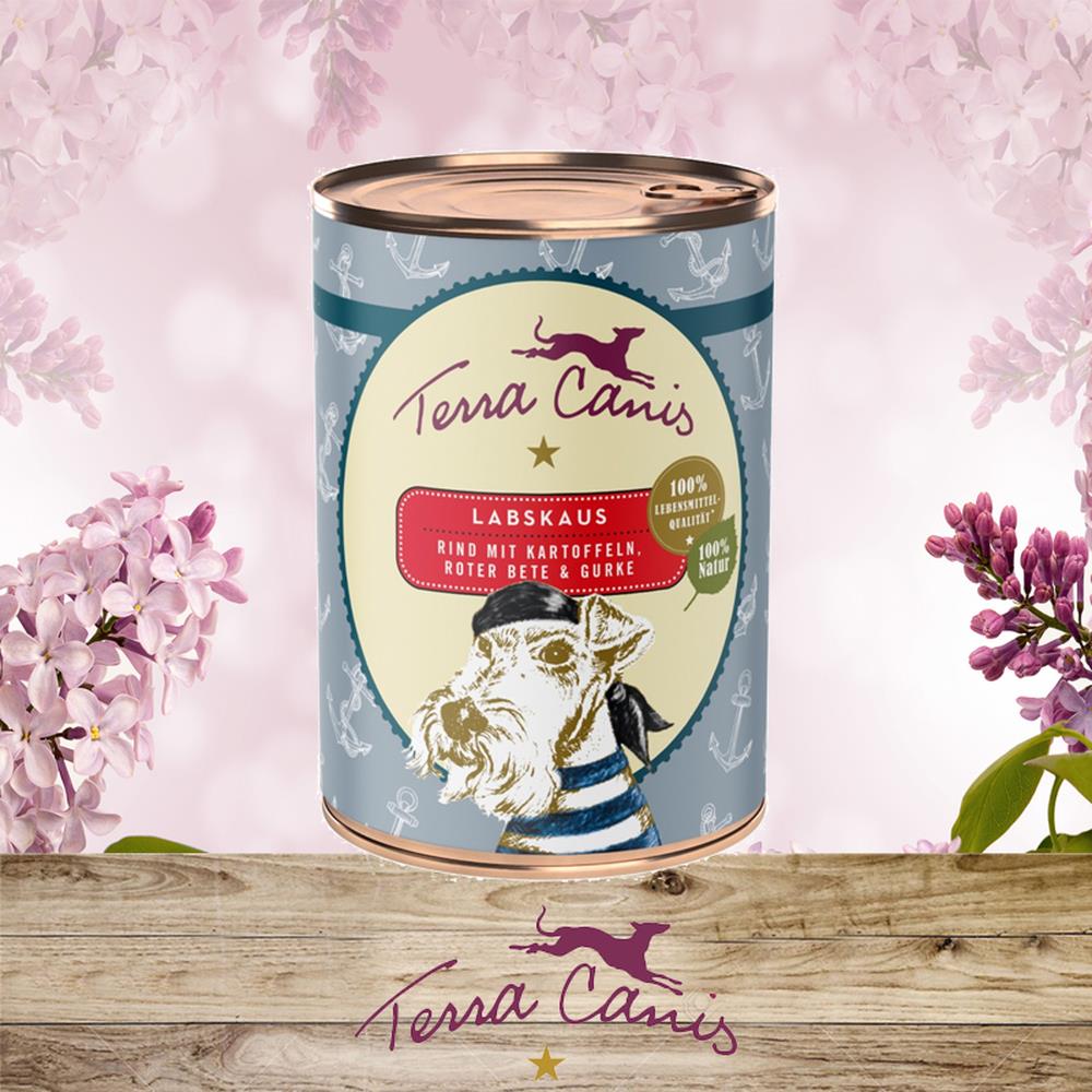 Terra Canis Labskaus, Rind mit Kartoffel, Rote Bete und Gurke 400 g