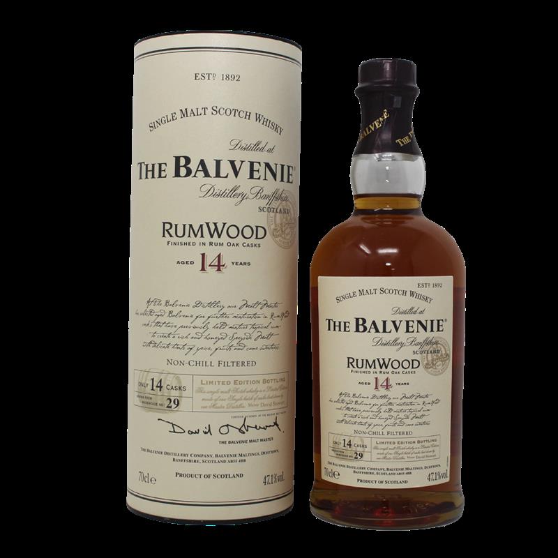 Balvenie 14 Years Rum Wood Finished Single Malt Scotch Whisky 0,7L