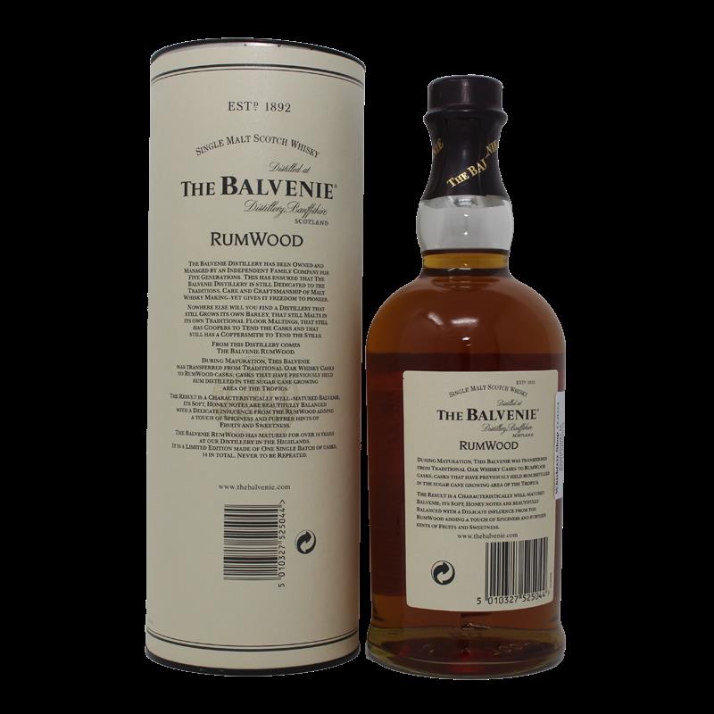 Balvenie 14 Years Rum Wood Finished Single Malt Scotch Whisky 0,7L