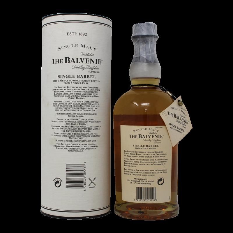 Balvenie 15 Years 1979/1999 Single Malt Scotch Whisky 0,7L