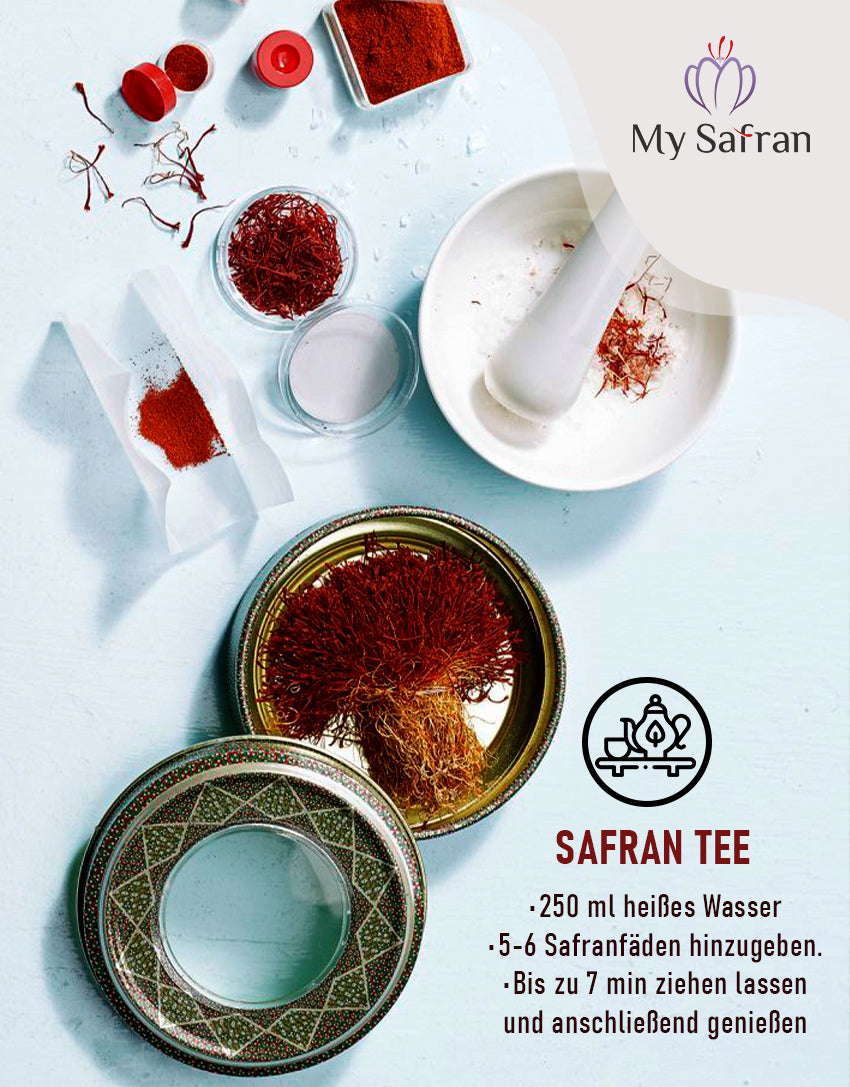 MySafran | Persischer Sargol Safran Fäden | 4g inkl. Geschenkverpackung