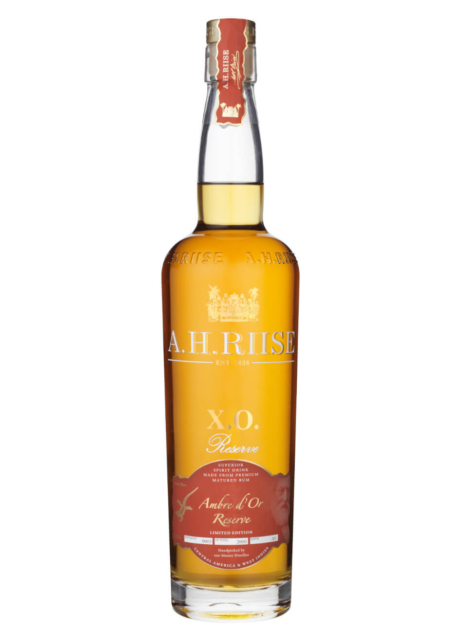 A.H. Riise X.O. Reserve Rum Ambre d'Or 0,7 L