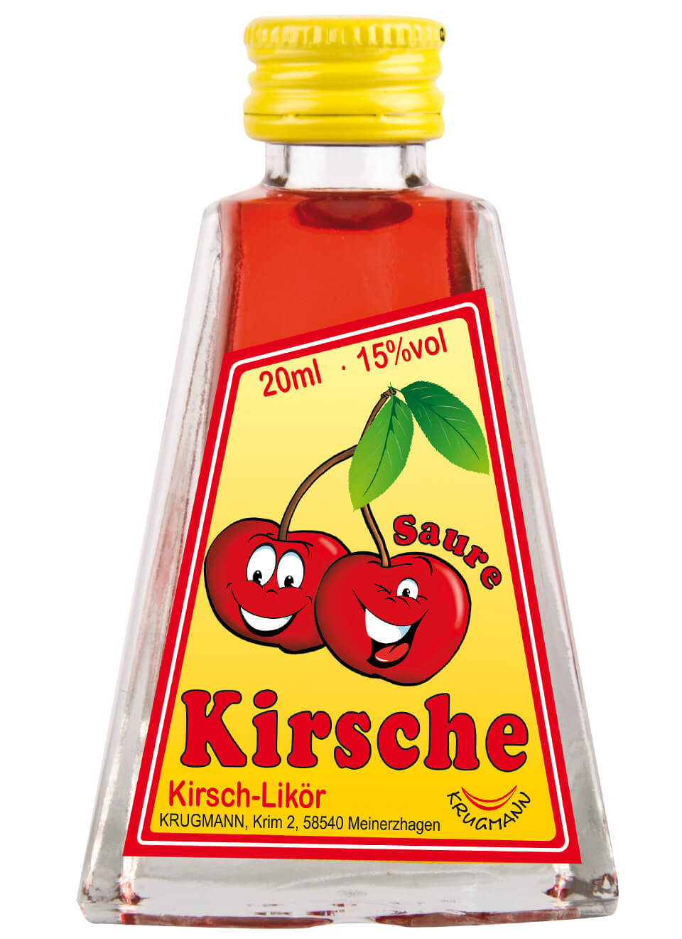 Krugmann Saure Kirsche Miniatur Likör 0,02 L