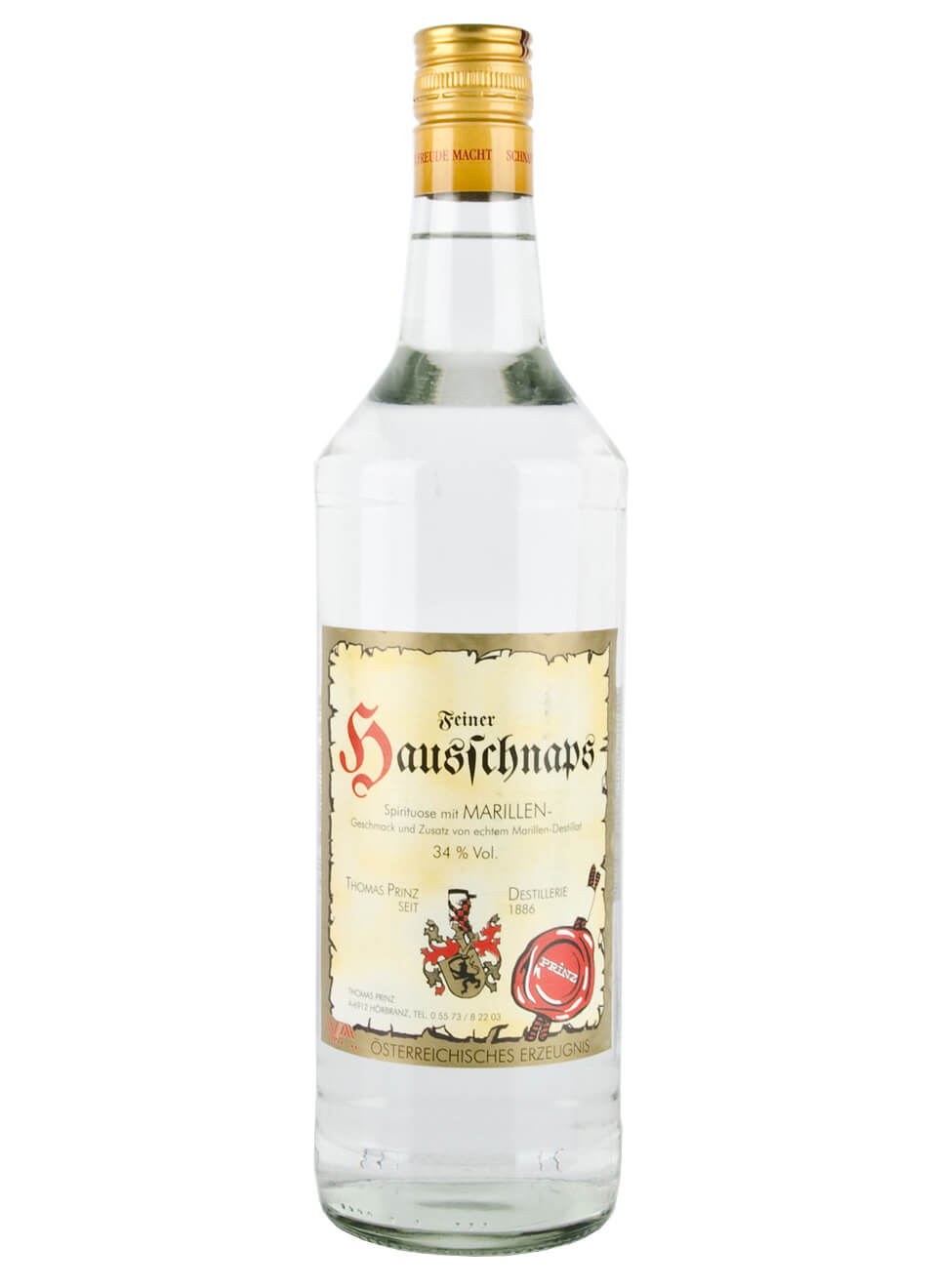 Prinz Feiner Hausschnaps Marille 1 L