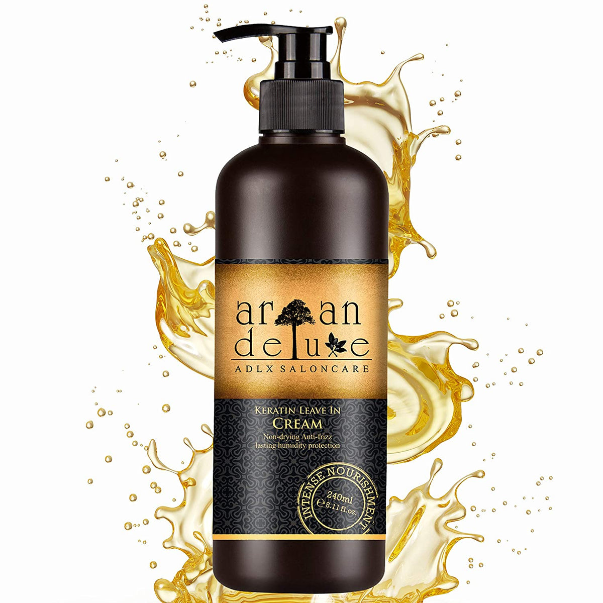 Argan Deluxe Keratin Leave-In Pflege &amp; Styling | Glanz, Geschmeidigkeit, Anti-Frizz &amp; Spliss