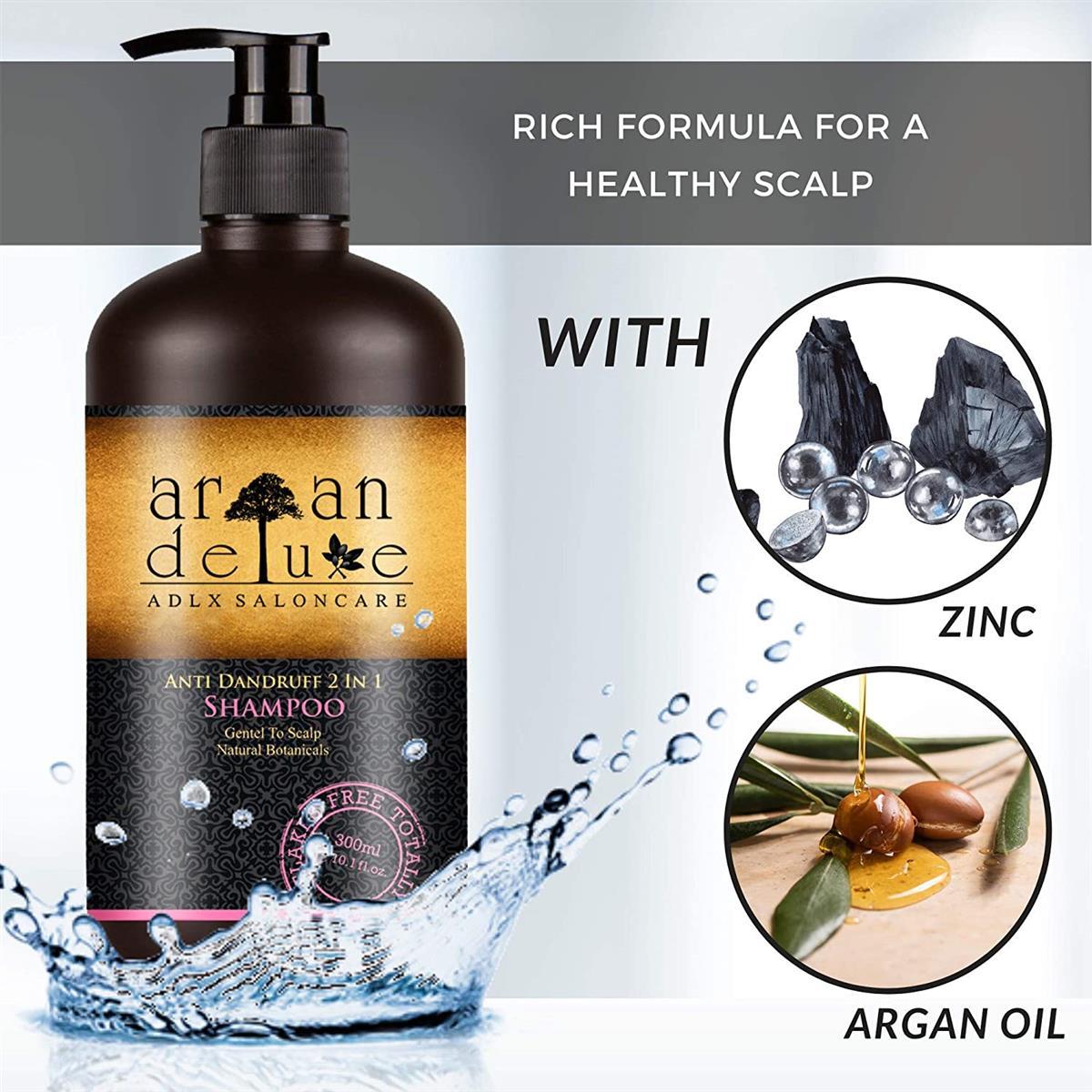 Argan Deluxe Anti-Schuppen Shampoo | Hilfe gegen Schuppen und juckende Kopfhaut