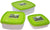 3-er Set Frischhaltedosen Vegan Natürlicher Bio-Kunststoff aus Zuckerrohr 0,7 l + 1,25 l + 2,5 l Frischhalte-Boxen BPA-frei Mikrowellengeeignet, Spülmaschinenfest Gefrierdose bis - 40°C