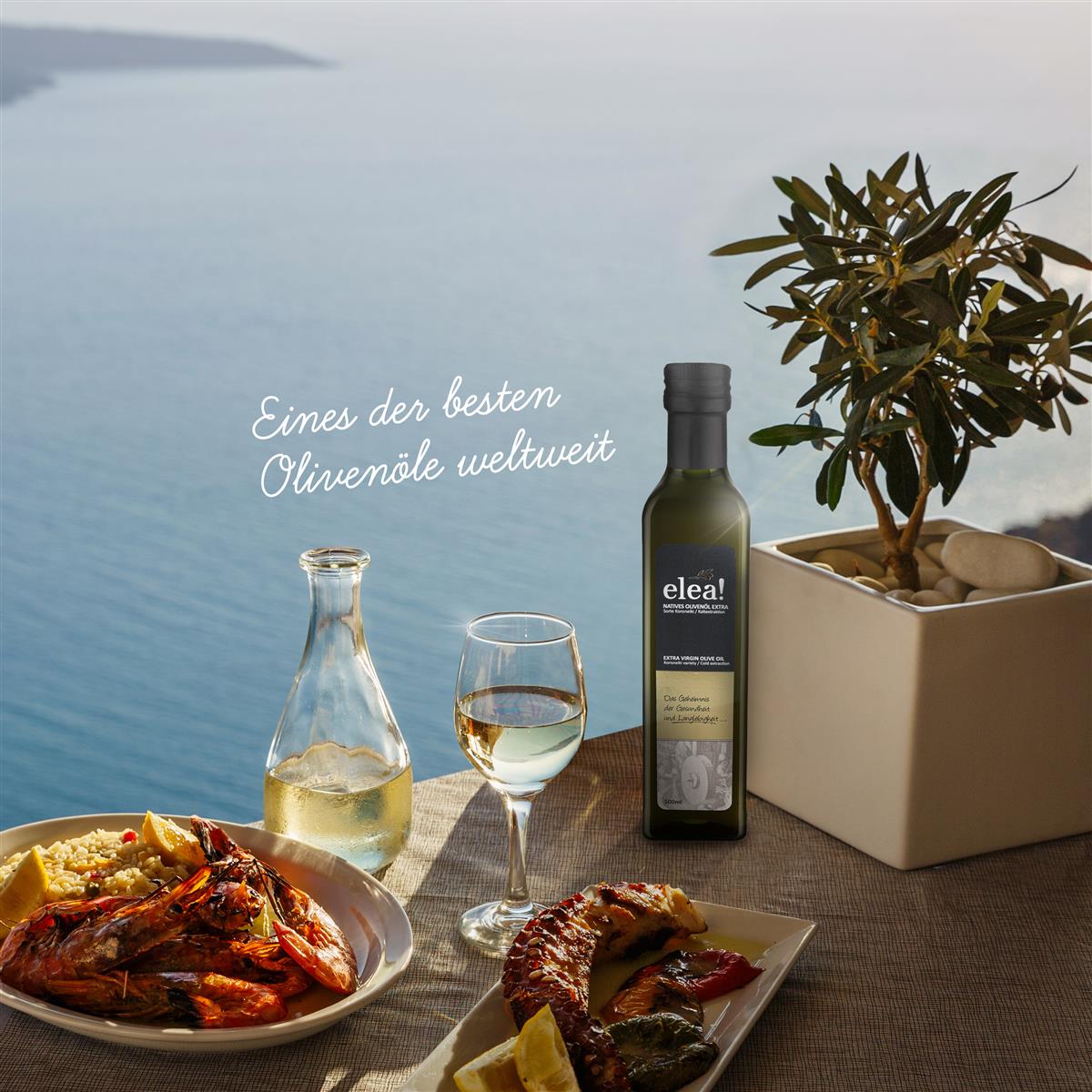 elea! Premium Olivenöl nativ extra - Koroneiki / Kaltextraktion aus Kreta