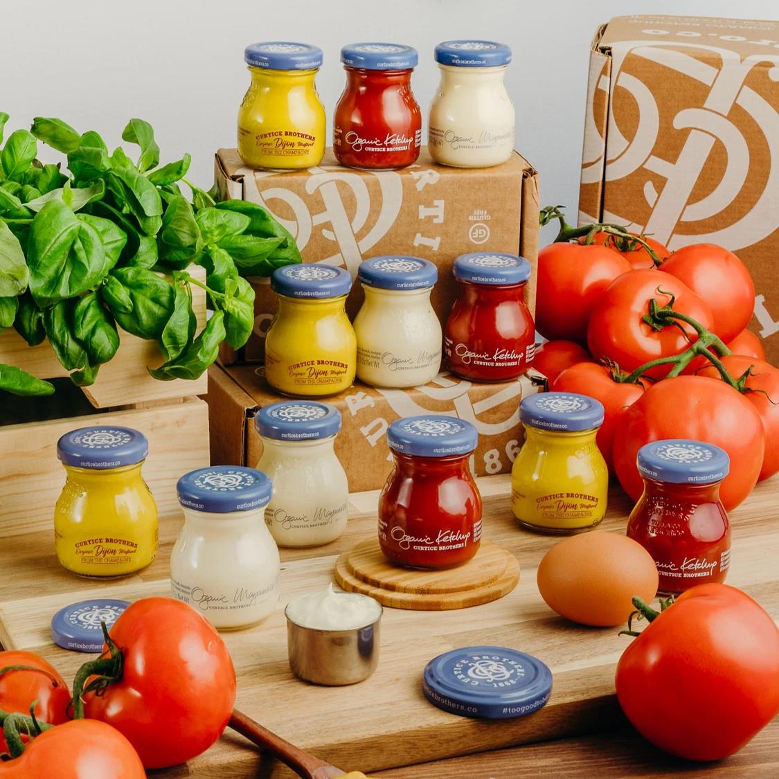 Bio Piccolo BBQ Grill Mix 12 x 65 g - Bio Ketchup & Bio Mayonnaise & Bio Senf - feine Saucen zum Probieren