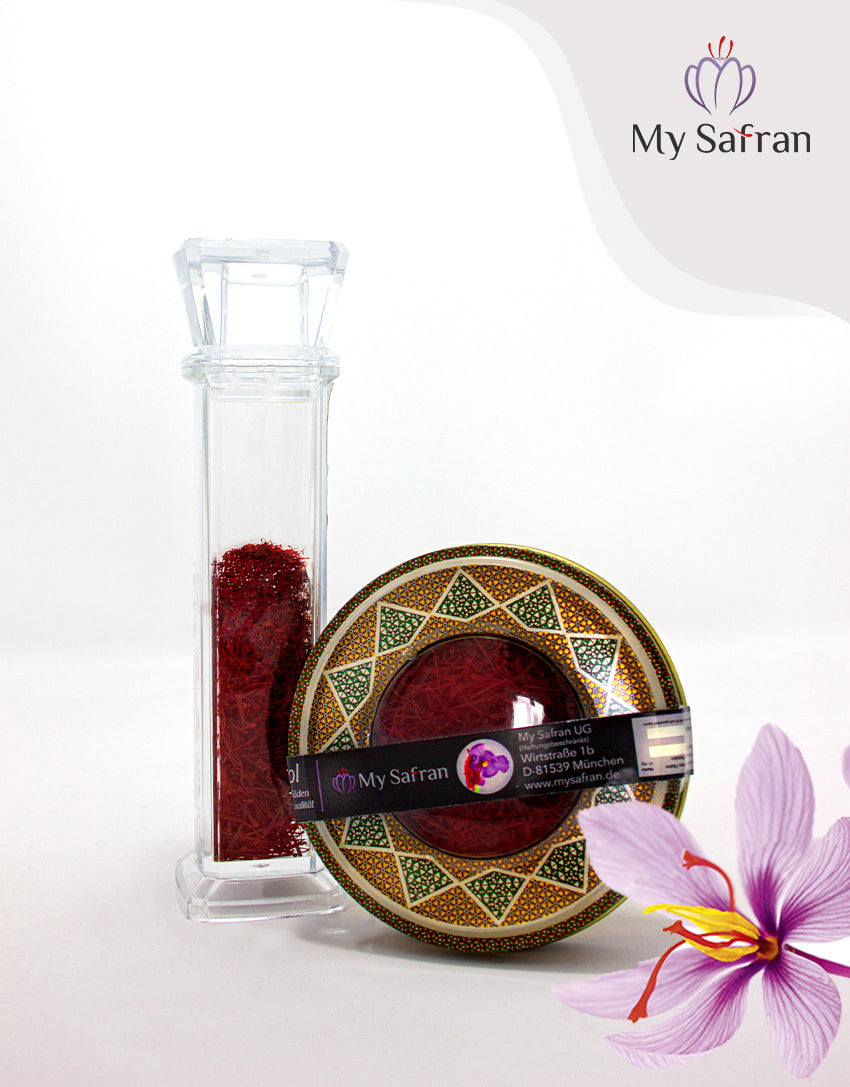 MySafran | Persischer Sargol Safran Fäden | 4g inkl. Geschenkverpackung
