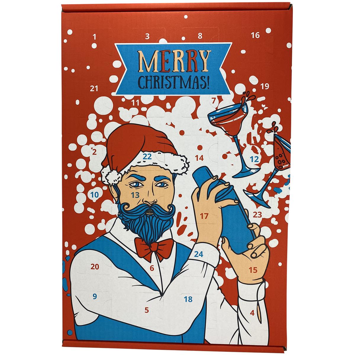 Außergewöhnlicher Spirituosen Adventskalender - hochwertige Miniaturen mit Rum, Whisky, Vodka, Gin