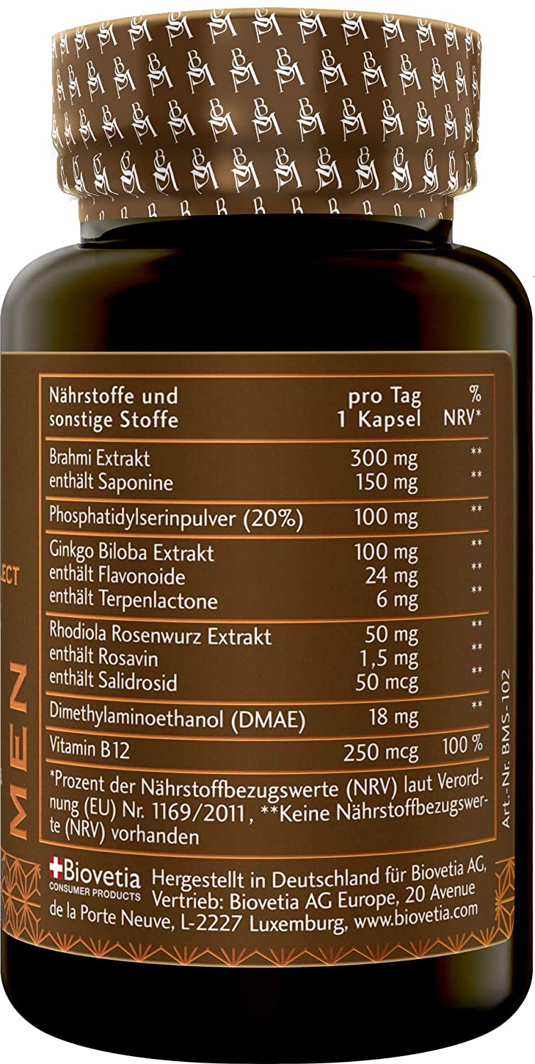 Men Select NootropX, Brain Performance Support für Ihn, Focus Memory Clarity, nur 1x täglich, 30 Kapseln